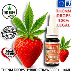 THCNM HIGH LIFE DROPS HYBRID STRAWBERRY - 10ML legal thc weed marijuana