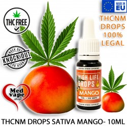 THCNM HIGH LIFE DROPS SATIVA MANGO - 10ML weed legal thc marijuana